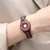 Horloges Dames Hout Horloge Dames Quartz Red Sandalwood Vintage Volledige Houten Band Klok Kleine Armband Reloj de Madera