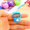 Kitchen Timers Mini Hand Timers Hold Band Tally Counter LCD Digital Screen Finger Ring Electronic Head Count T2I51880