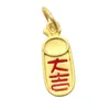 8pcs Chinese Style Placer gold Cloisonne Enamel Pendant DIY Charms Jewelry Making Supplies Necklace Bracelet Anklet Accessories