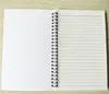 Sublimation Sprial Notebook A4 Bobine Bloc-Notes Imprimable Journal Personnalisé Écriture Sublimation Blanc DIY Personnalisé Cadeaux En Vrac