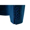 Giacca da sposo da uomo slim fit con un bottone, giacca da sposo formale da uomo, giacca da uomo, giacca da uomo, masculino, blu navy 6XL 210522