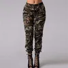 2020 nueva moda de talla grande S-5XL para mujer camuflaje ejército ajustado ajuste elástico Jeans Jeggings pantalones Streetwear Q0801