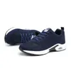 Fashion Mens Womens Cushion Running Skor Andningsbar Designer Svart Blå Grå Sneakers Tränare Sportstorlek 39-45 W-1713