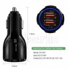 Snabb snabb laddning QC3.0 3.1A Auto Power Adapter Car Charger 30W 18W Adaptrar för iPhone X 12 13 14 15 Samsung S10 Note 8 9 HTC M1