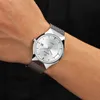 Wwoor Brand Men Regarde Quartz Date analogique Date Japon Mouvement Ultra mince en acier en acier Slim Male de poignet Silver pour hommes X08675756