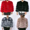 Natural Fur Coat Women's Winter Jacket Natural High Quality Real 211112