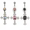 YYJFF D0370 Crown Belly Belly Button Button Ring Mieszam kolory