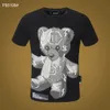 PLEIN BEAR T SHIRT Mens Designer Magliette Abbigliamento di marca Strass Skull T-shirt da uomo Classica di alta qualità Hip Hop Streetwear Tshirt Casual Top Tees PB 11334
