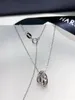 Choker Diamond Pendant 100% Real 925 Sterling Silver Charm Wedding Pendants Necklace For Women Bridal Party Jewelry