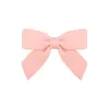 Mini Bowknot Ribbon Hairclips For Cute Girls Solid Colors Hairpins Barrette Headwear Kids Hair Accessories