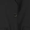 TwotwinStyle緩いパッチワークデニムジャケット用女性ラペルバットウィングスリーブカジュアルジャケット女性ファッション服210517