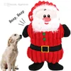 5 Kolor Hurtownie Boże Narodzenie Pies Squeak Toys Puppy Chew Zabawki Miękkie Pluszowe Doggy Playing Dźwięk dla małych średnich psów Zwierzęta Santa Claus Gingerbread Man Elk H07