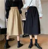 Skirts Womens High Waist A-line Office Lady Style Flare Streetwear 2021 Spring Summer