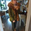 MAOMAOKONG Winter Clothes Women Natural fur coat Real Raccoon Fur Collar Parkas Faux Fur Lining Short Jacket Women Coat 211018