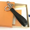 Whole high quality leather key chain fashionable classic bag pendant accessories with box packaging257F