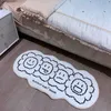 INS Bedroom Bedside Carpet Cute Cartoon Bay Window Soft Rug Living Room Non-Slip Golv Mat Tvättbara Andningsbara Absorbera Dammmattor 210917