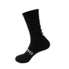 Chaussettes de cyclisme hommes femmes genou haute chaussette de football course équipe de sport randonnée coton sur le genou