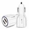 30W QC 3.0 Quick USB C Car charger Dual ports 6A 18W Power adapter fast adaptive PD Type c car chargers for Iphone 11 12 13 14 15 samsung S20 S22 S23 S1