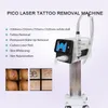Dispositif de retrait de tatouage de laser Pico Pico 1064nm 755nm 532nm Système Picotech portable pour les sourcils PMU Retirez le prix de la pelage de carbone Price usine