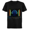 100% cotton party light up el pan t-shirt flashing led sound activated pan 210707