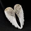 Pins, Brooches Kawaii Angle Wing Enamel For Women Men Jewelry Vintage Hijab Pins Shiny Hats Accessories Bags Bijoux Statement Brooch