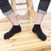 Men's Socks 3 Pairs Non-Slip Cotton Round Toe Anti Skid Boat Men Low Cut Sports For Gym Fitness Pilates Trampoline