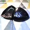 Japanische Wellblech große dreieckige Teller 12 Zoll schwarzer Frost A5 Melamin Imitation Porzellan Tabelle Dinner Dish