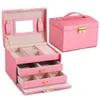 Pochettes à bijoux, Mini boîtes de rangement de grande capacité pour femmes et filles, boucles d'oreilles, cadeaux L5YB Wynn22
