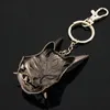 Klapety Genshin Impact Yasha Xiao Mask Cosplay Stop Kluczowe łańcuchy kluczowe metalowy naszyjnik