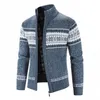 LESBLEKT 2022 Herrtröjor Autumn Winter Wool Zipper Cardigan Sweaters Man Casual Knitwear Sweatercoat Man 220114