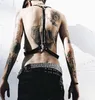 Kemerler Punk Gotik Demeti Olgun Erkek Kadın Deri Omuz Kemeri Seksi Egzotik Üstleri Askı Vücut Göğüs Bel Askıları Rave