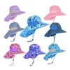 Wide Brim Children Beach Hat Sun Kids Bucket Cap Summer Girls Boys Travel Outdoor Fashion Cute Casual Hats