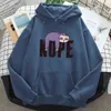 Nope Uyku Tembellik Baskı Hoodies Adam Kadınlar Casual Gevşek Tişörtü Sonbahar Uzun Kollu Kapşonlu Cepler Hip Hop Streetwear Giyim H0909