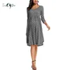 Womens Maternity Dress Long Sleeve Polka Dot Pregnant Autumn Baby Shower es Woman Clothes 210721