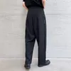 IDEEFB Męski garnitur przyczynowy spodnie jasne projektowanie linii proste składane business spodnie proste luźne dna 9y6832 210524
