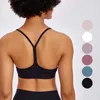 Ropa de mujer camisoles tankar yogaworld designer tracksuit kvinnor tjejer jogger underkläder sport underkläder yoga löpande dans fitness bh y-back väst svart vit