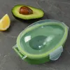 Organización de almacenamiento de cocina, soporte para aguacate con tapa, evita que los aguacates se estropeen, se mantienen frescos durante días