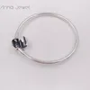 1pcs Drop Shipping jewelry 925 sterling Silver Clasp Bracelets Women Snake Chain Charm Beads sets for pandora with logo ale Bangle Children birthday Gift 590728