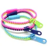 luminous Zip Bracelet Bangles Metal Zipper Rainbow Toys Kids Jewelry Gift Color Wristband Students ular Fashioin Bracelets Decompression Toy6770306