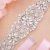 Rhinestones Handmade Belt Wedding Accessories Marriage Bridal Sashes Sash For Party Dress