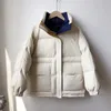 Warme winterjassen opstaande kraag dikke Koreaanse vintage mode vrouwen parka elegante mujer chaqueta tops 18632 210415