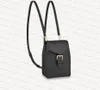 Äkta i högsta kvalitet äkta läderdesigner lyxiga ryggsäckar små handväska shouler väska axelväskor svart prägling mode singel resande ryggsäck M80738 M80596