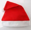 عيد الميلاد القبعات اللون الأحمر غير مضيئة السنة الجديدة الديكور الديكور المواد القماش 28 سنتيمتر x 37 سنتيمتر سانتا كلوز نافيداد قبعات مهرجان