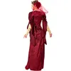 Costume de poupée de mascotte nouveau adulte femmes Halloween Costumes moyen-orient robe de mariée arabe arabe princesse rouge reine jeu de rôle Disfraz