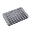 Anti-skid Soap Dish Silicone Soap Holder Tray Storage Rack Plate Box Bath Shower Container Bathroom Accessories CCB13189