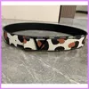 Nya Leopard Print Belt Fashion Women Belts Designer Mens Business Belt Reversible Letters Needle Buckle Midjeband Designers Casual282G