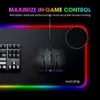 PC313 RGBゲームマウスパッド大型拡張LEDマウスパッド13ライトモード2輝度レベル滑り止めゴムマウスマット