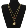 قلادة نجم نفس النمط بأكمله الرجال المثلجون من سبائك قلادة الإعدام سجلات Ruby Jewelry Gold Pendant Hip Hop5550446