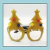 Decorações Festivo Suprimentos Home Gardenmerry Óculos de Natal Quadro Santa Snowman Tree Funny Party Masks Aessórios Ornamentos Xmas Decora