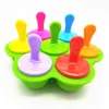 Moules à popsicle multi-usages été silicone 7 trous popsicl coloré bricolage plateau de crème glacée gâteau créatif moule dédié